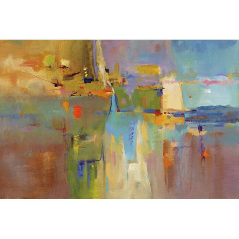 Atypical Reflections Black Modern Wood Framed Art Print by Jackson, Victoria