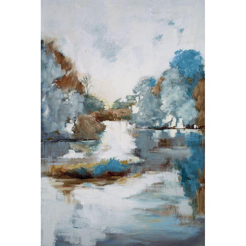 Finding Center Black Modern Wood Framed Art Print with Double Matting by Buckley, Mary Parker
