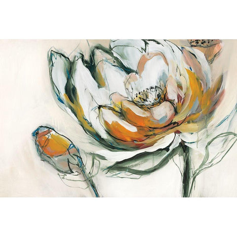 Bloomed IV Black Modern Wood Framed Art Print by Fitzsimmons, A.