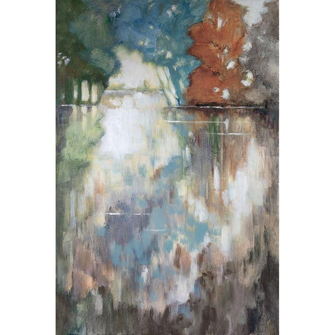 Misty Morning White Modern Wood Framed Art Print by Buckley, Mary Parker