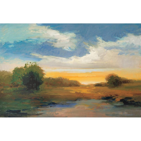 Charismatic Clouds White Modern Wood Framed Art Print by McMurry, Vicki
