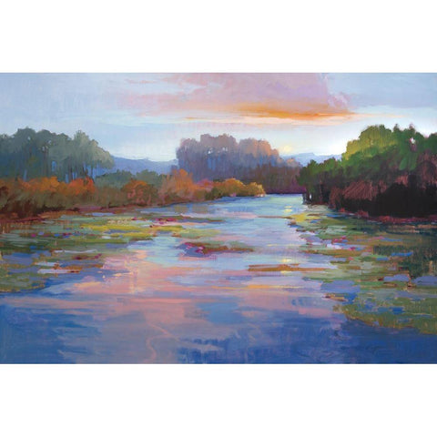 Peace and Serenity Gold Ornate Wood Framed Art Print with Double Matting by McMurry, Vicki