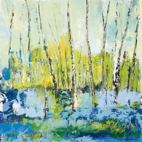 Summer Series II Black Modern Wood Framed Art Print by Pristas, Tracy Lynn