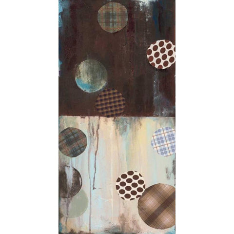 Graysons Patches I Black Modern Wood Framed Art Print by Pasion, Wani