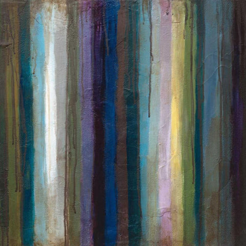 Striations II White Modern Wood Framed Art Print by Pasion, Wani