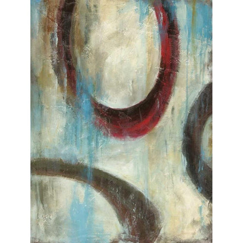 Graysons Loops II White Modern Wood Framed Art Print by Pasion, Wani