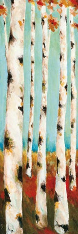 Tall Tales I White Modern Wood Framed Art Print with Double Matting by Pasion, Wani