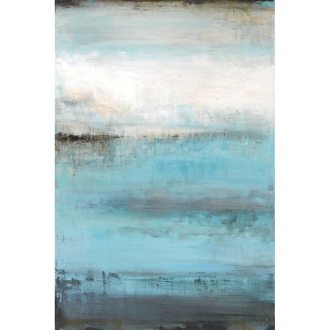 Beyond The Sea Black Modern Wood Framed Art Print by Pasion, Wani