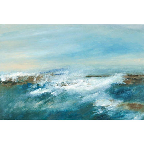 Storm Watching Black Modern Wood Framed Art Print with Double Matting by Pasion, Wani