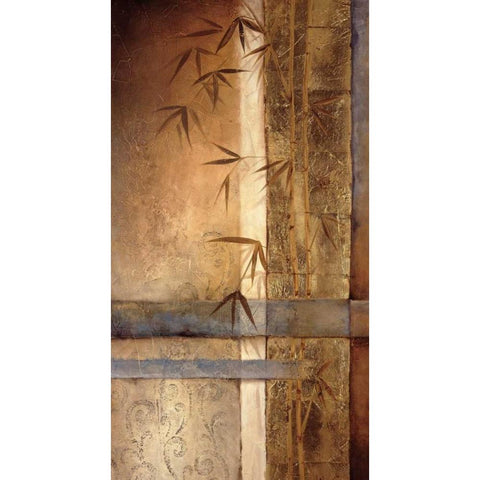 Bamboo Inspirations I Gold Ornate Wood Framed Art Print with Double Matting by Quintero, Tita