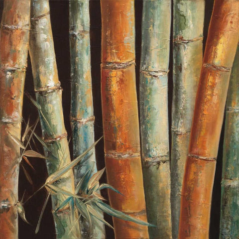 Caribbean Bamboo I White Modern Wood Framed Art Print by Quintero, Tita