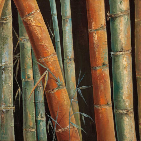 Caribbean Bamboo II White Modern Wood Framed Art Print by Quintero, Tita