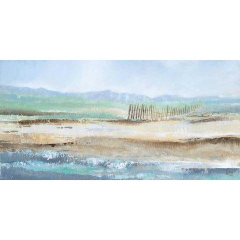 Sea Breeze II Black Modern Wood Framed Art Print with Double Matting by Quintero, Tita