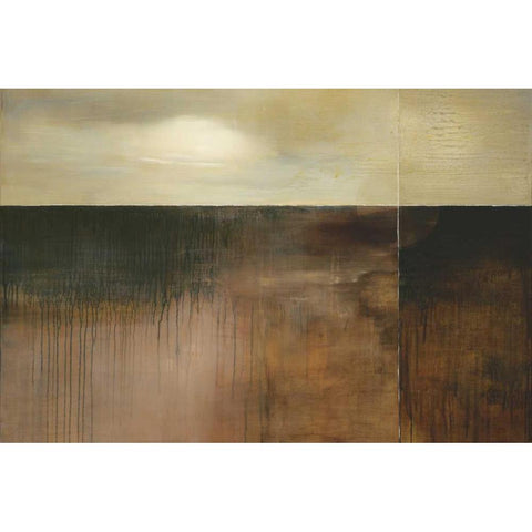 Deep Sienna Sky Black Modern Wood Framed Art Print with Double Matting by Ross, Heather