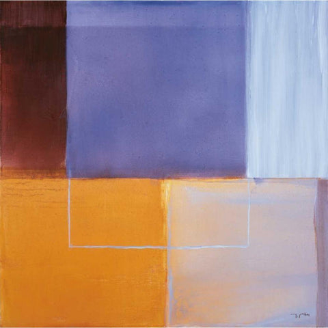 Silence White Modern Wood Framed Art Print by Ribas, Jaume