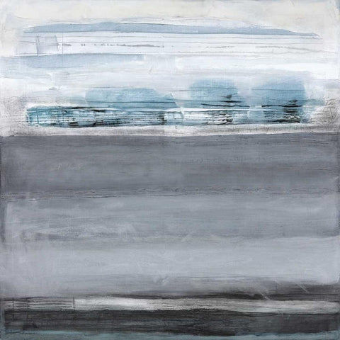 Snowy Tracks Gold Ornate Wood Framed Art Print with Double Matting by Sims, Drew