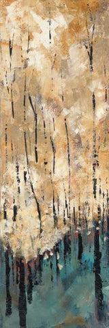 Natures Abundance I White Modern Wood Framed Art Print with Double Matting by Solis, Luis