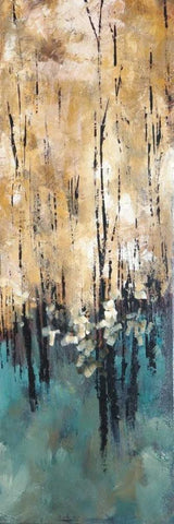 Natures Abundance II White Modern Wood Framed Art Print with Double Matting by Solis, Luis