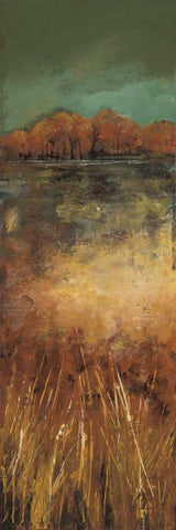 The View at a Distance I Black Ornate Wood Framed Art Print with Double Matting by Solis, Luis