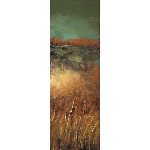 The View at a Distance II White Modern Wood Framed Art Print by Solis, Luis