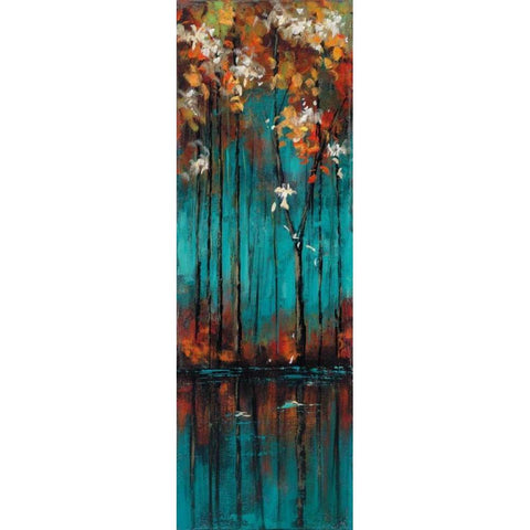 The Mirror I White Modern Wood Framed Art Print by Solis, Luis