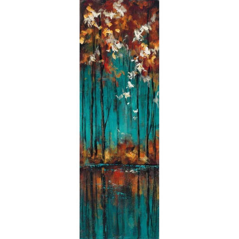 The Mirror II Gold Ornate Wood Framed Art Print with Double Matting by Solis, Luis