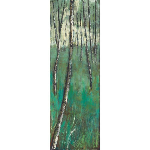 Natures Companions II White Modern Wood Framed Art Print by Solis, Luis