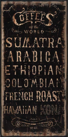 Coffee Black Ornate Wood Framed Art Print with Double Matting by Sanchez, Luis