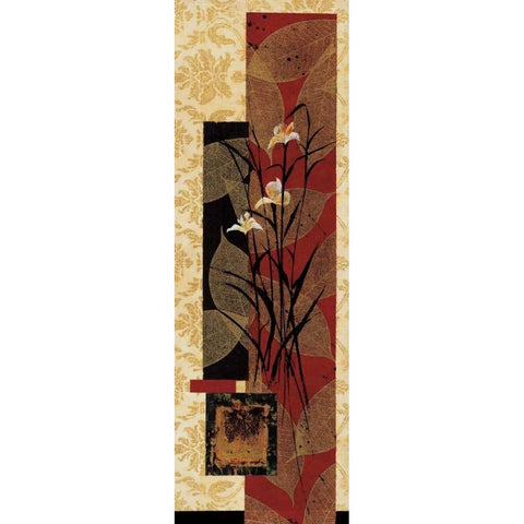 Floral Fantasy II White Modern Wood Framed Art Print by Solano, Rosa