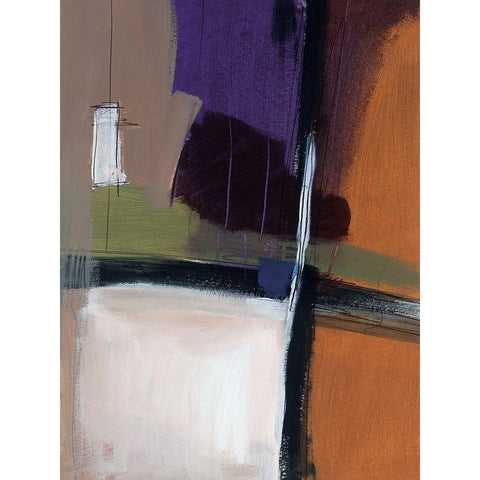 Linear Motion III Black Modern Wood Framed Art Print by Thorngren, Mary Beth