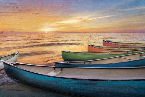 Rainbow Armada White Modern Wood Framed Art Print with Double Matting by Celebrate Life Gallery