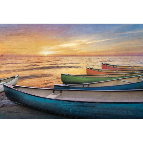 Rainbow Armada Black Modern Wood Framed Art Print with Double Matting by Celebrate Life Gallery