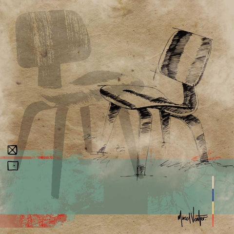 George Black Ornate Wood Framed Art Print with Double Matting by Venter, Marcel