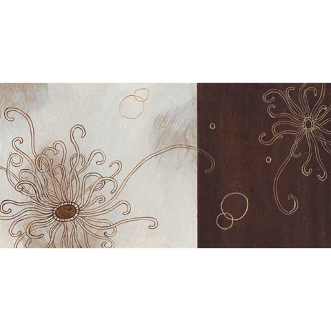 Balancing Blossoms II Gold Ornate Wood Framed Art Print with Double Matting by Wood, Arleigh