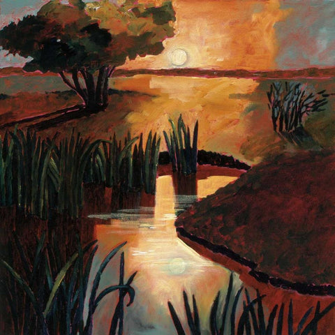 End of the Day White Modern Wood Framed Art Print by Willson, Valerie