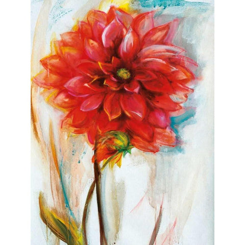 Dalia Gold Ornate Wood Framed Art Print with Double Matting by Zielinska, Maria