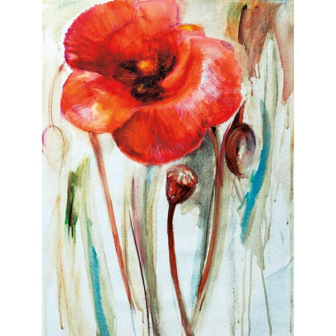 Mak Black Modern Wood Framed Art Print by Zielinska, Maria
