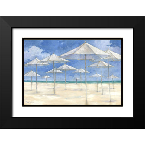 Blanco Beach I - Light Black Modern Wood Framed Art Print with Double Matting by Brent, Paul