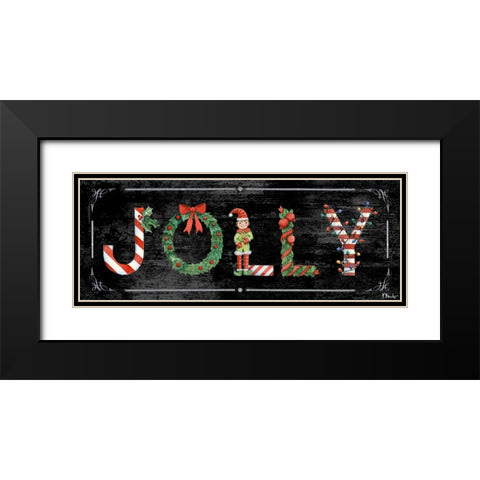Holiday Greetings II Black Modern Wood Framed Art Print with Double Matting by Brent, Paul