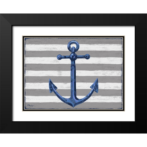 Sunny Nautical I Black Modern Wood Framed Art Print with Double Matting by Brent, Paul