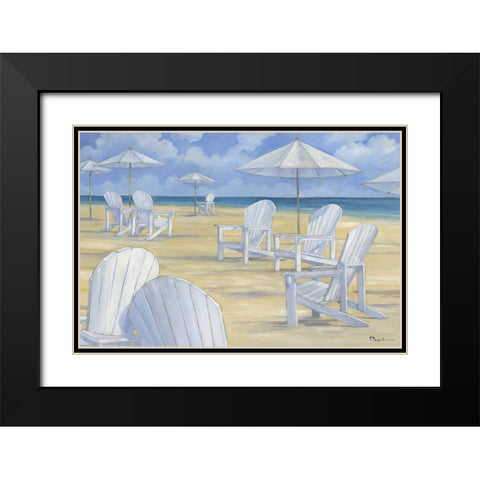 Blanco Beach II Black Modern Wood Framed Art Print with Double Matting by Brent, Paul
