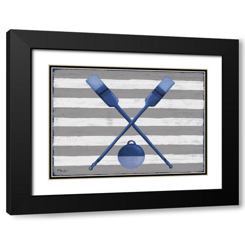 Sunny Nautical IV Black Modern Wood Framed Art Print with Double Matting by Brent, Paul