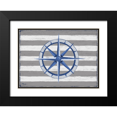 Sunny Nautical VI Black Modern Wood Framed Art Print with Double Matting by Brent, Paul