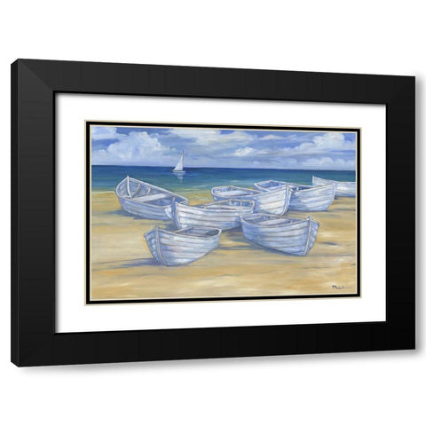 Blanco Beach III Black Modern Wood Framed Art Print with Double Matting by Brent, Paul