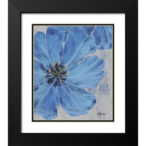 Floral Bloom VIII Black Modern Wood Framed Art Print with Double Matting by Brent, Paul
