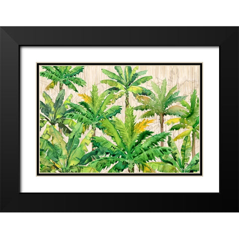 Hilo Palms Horizontal Black Modern Wood Framed Art Print with Double Matting by Brent, Paul