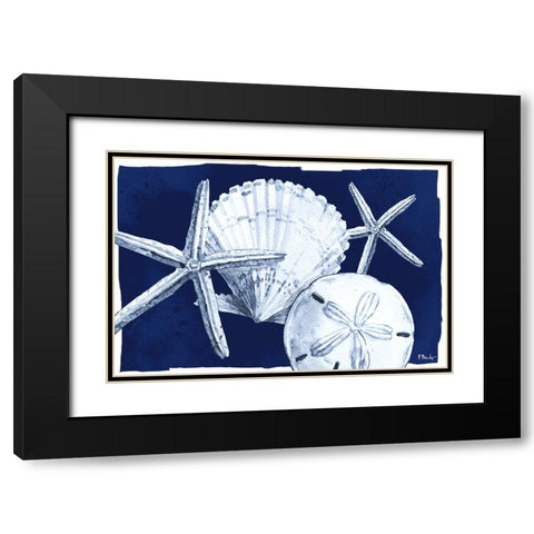 Dark Sea Horizontal Black Modern Wood Framed Art Print with Double Matting by Brent, Paul