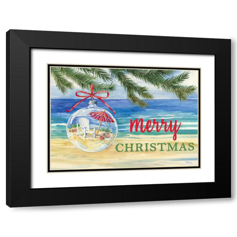Beach Ornament Horizontal Black Modern Wood Framed Art Print with Double Matting by Brent, Paul