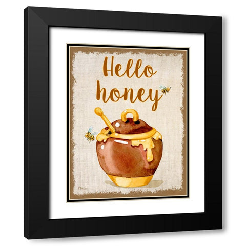 Honey Pot Vertical Black Modern Wood Framed Art Print with Double Matting by Brent, Paul