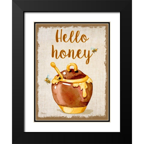 Honey Pot Vertical Black Modern Wood Framed Art Print with Double Matting by Brent, Paul